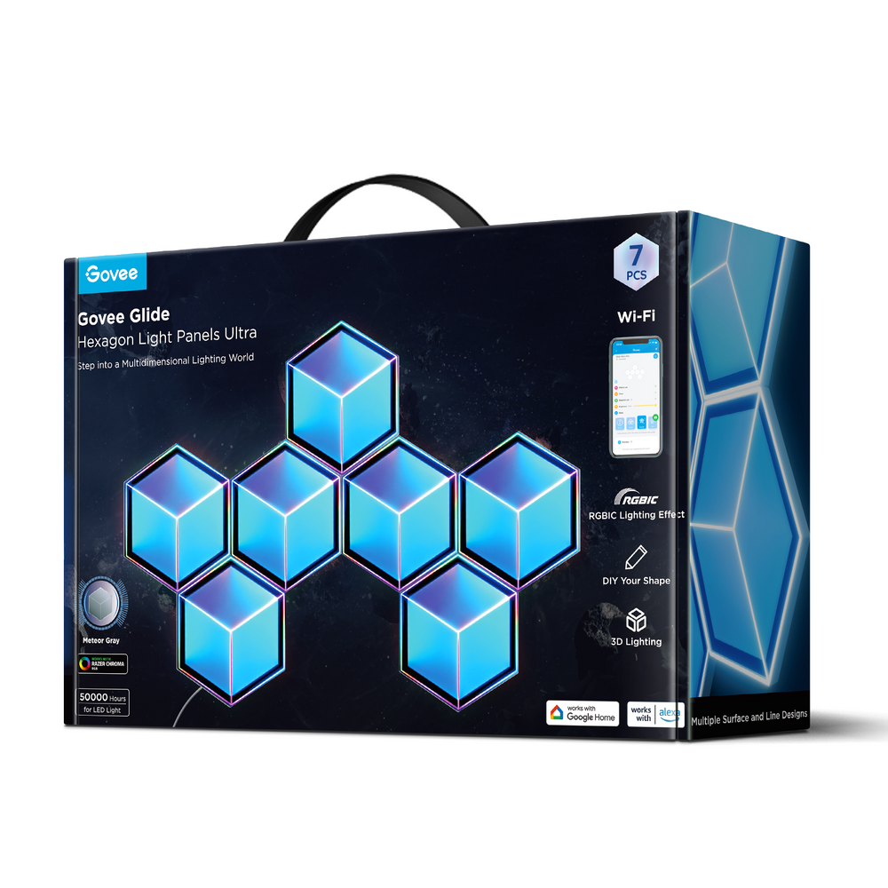 Govee Glide Hexagon Light Panels Ultra 7Pack — product shot