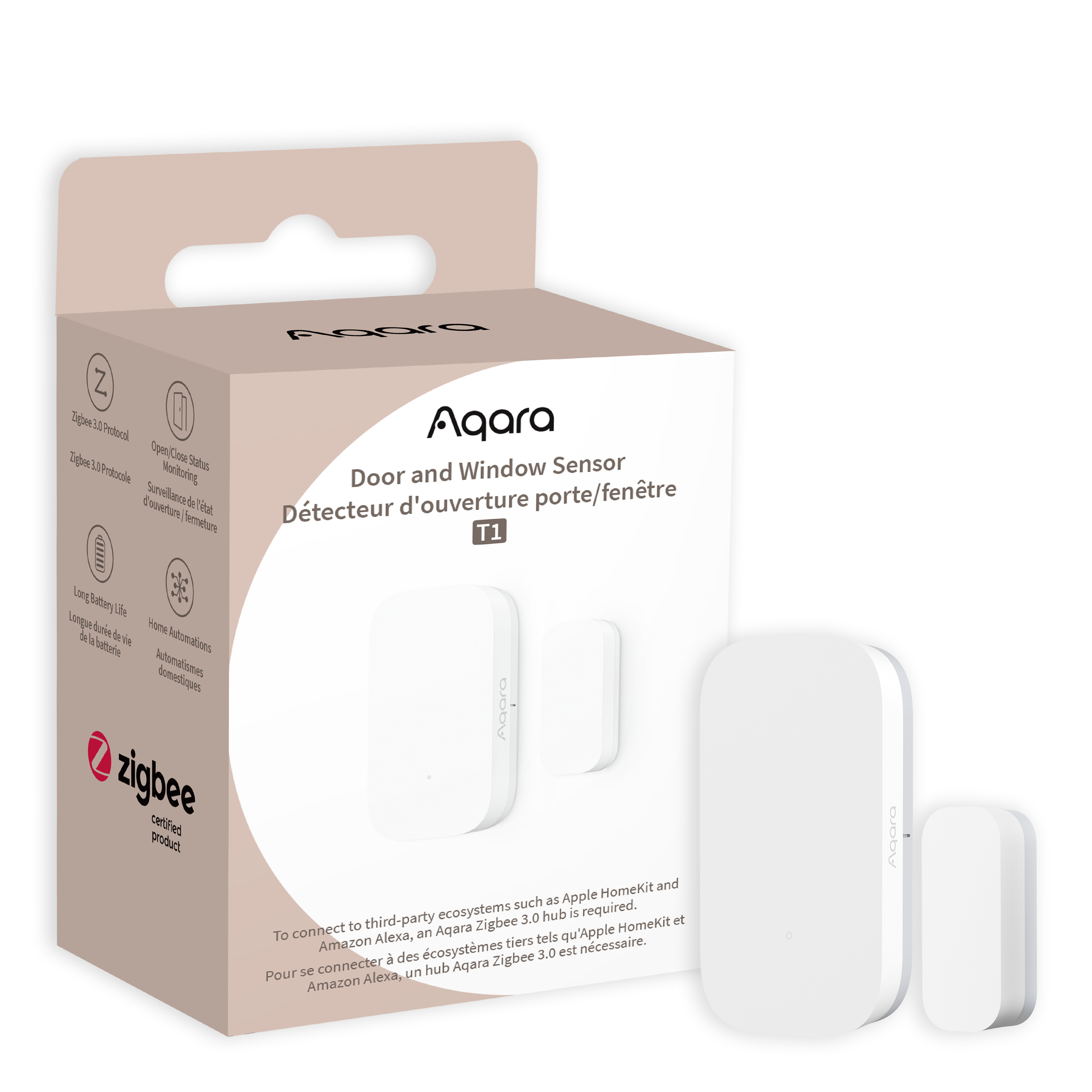 Aqara Door and Window Sensor T1 — retail packaging