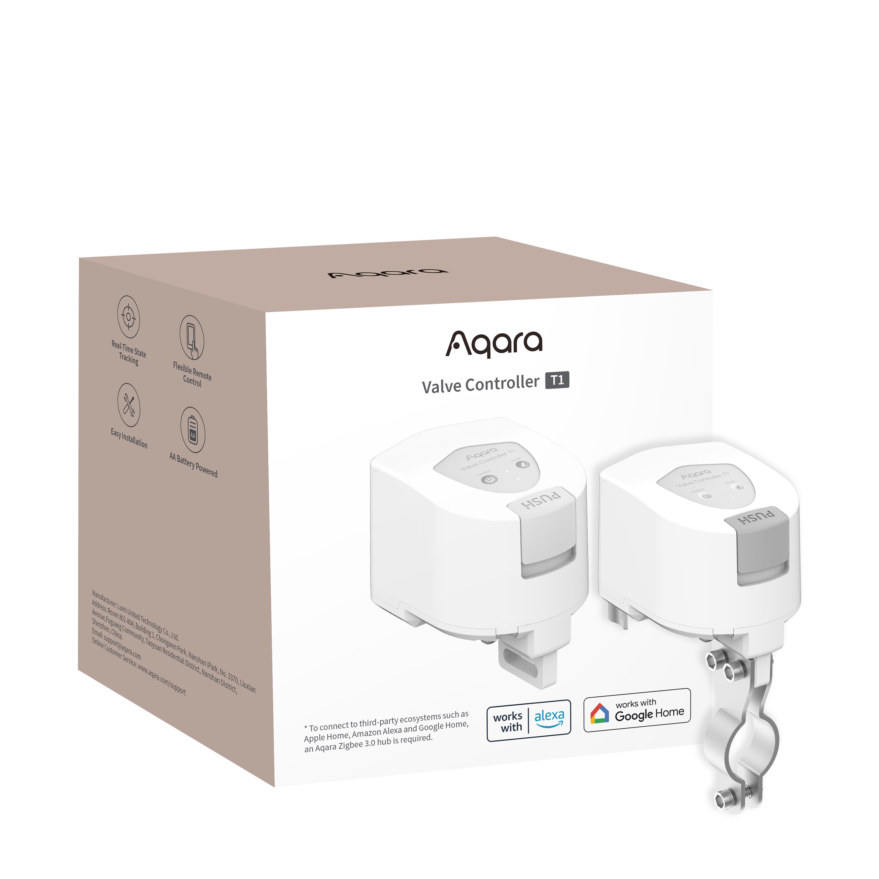 Aqara Valve Controller T1 — retail packaging