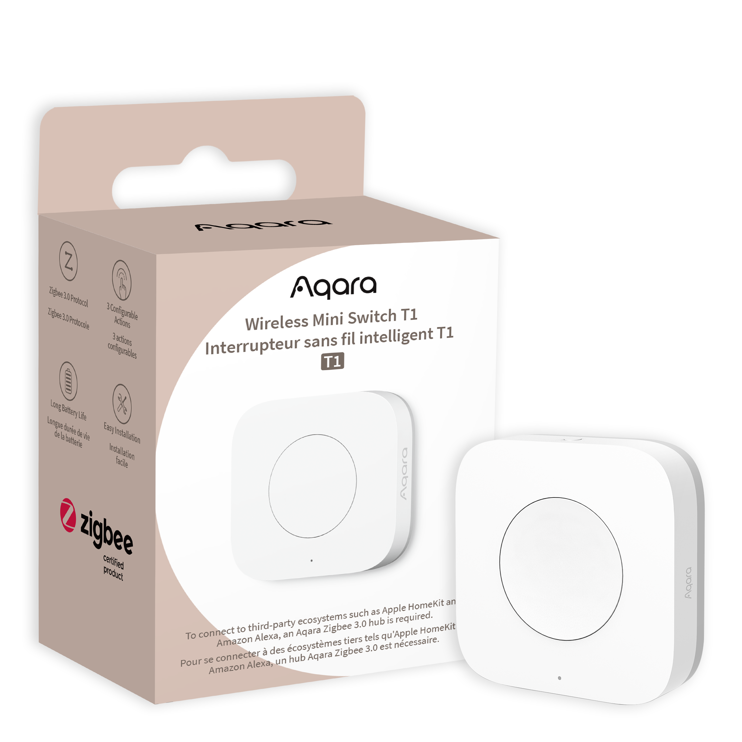 Aqara Wireless Mini Switch T1 — retail packaging