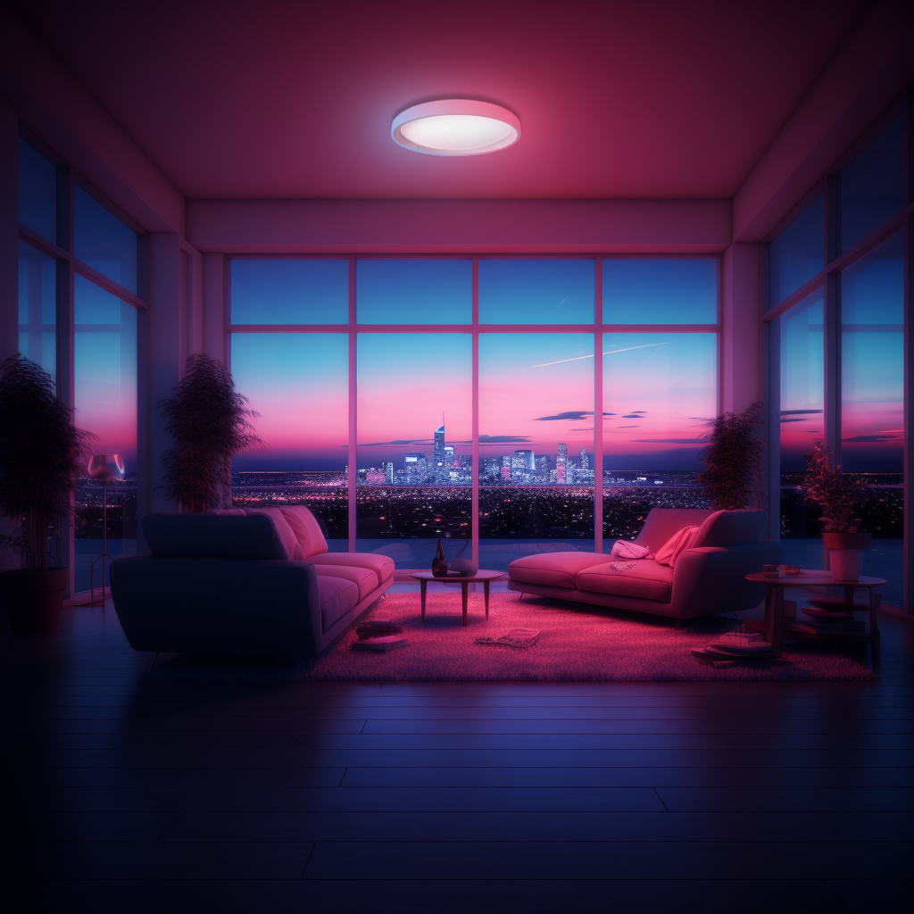 Aqara Ceiling Light T1M in a smart home setting