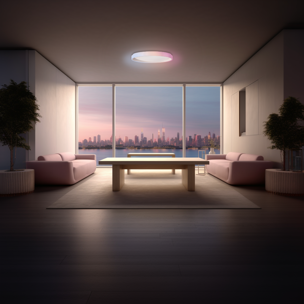 Aqara Ceiling Light T1M in a smart home setting