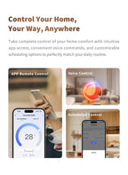 Aqara Thermostat W400 touchscreen interface detail