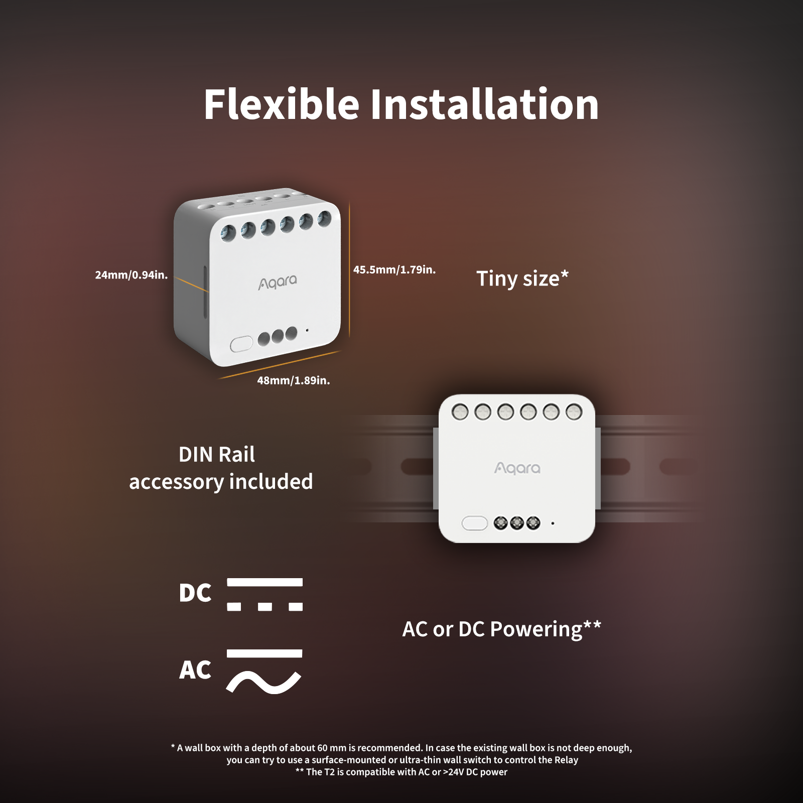 Aqara Dual Relay Module T2 — product shot