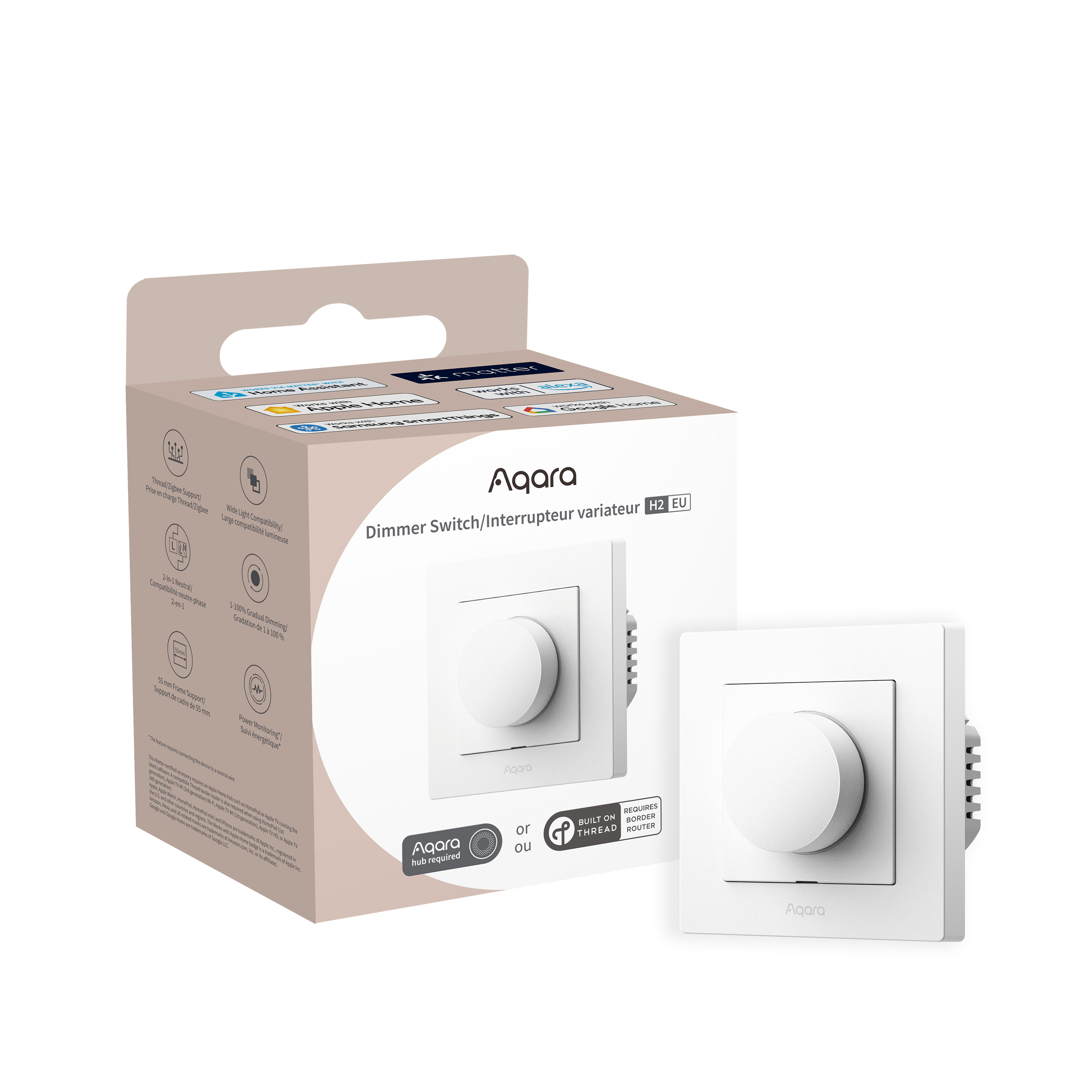 Aqara Dimmer Switch H2 EU — product shot