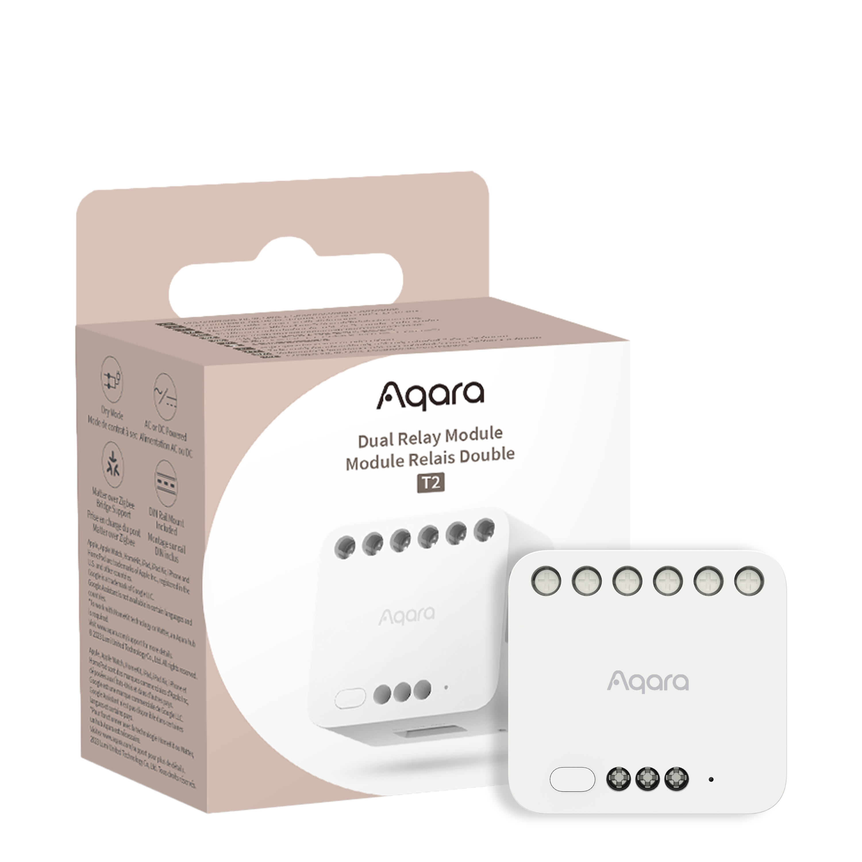 Aqara Dual Relay Module T2 — product shot
