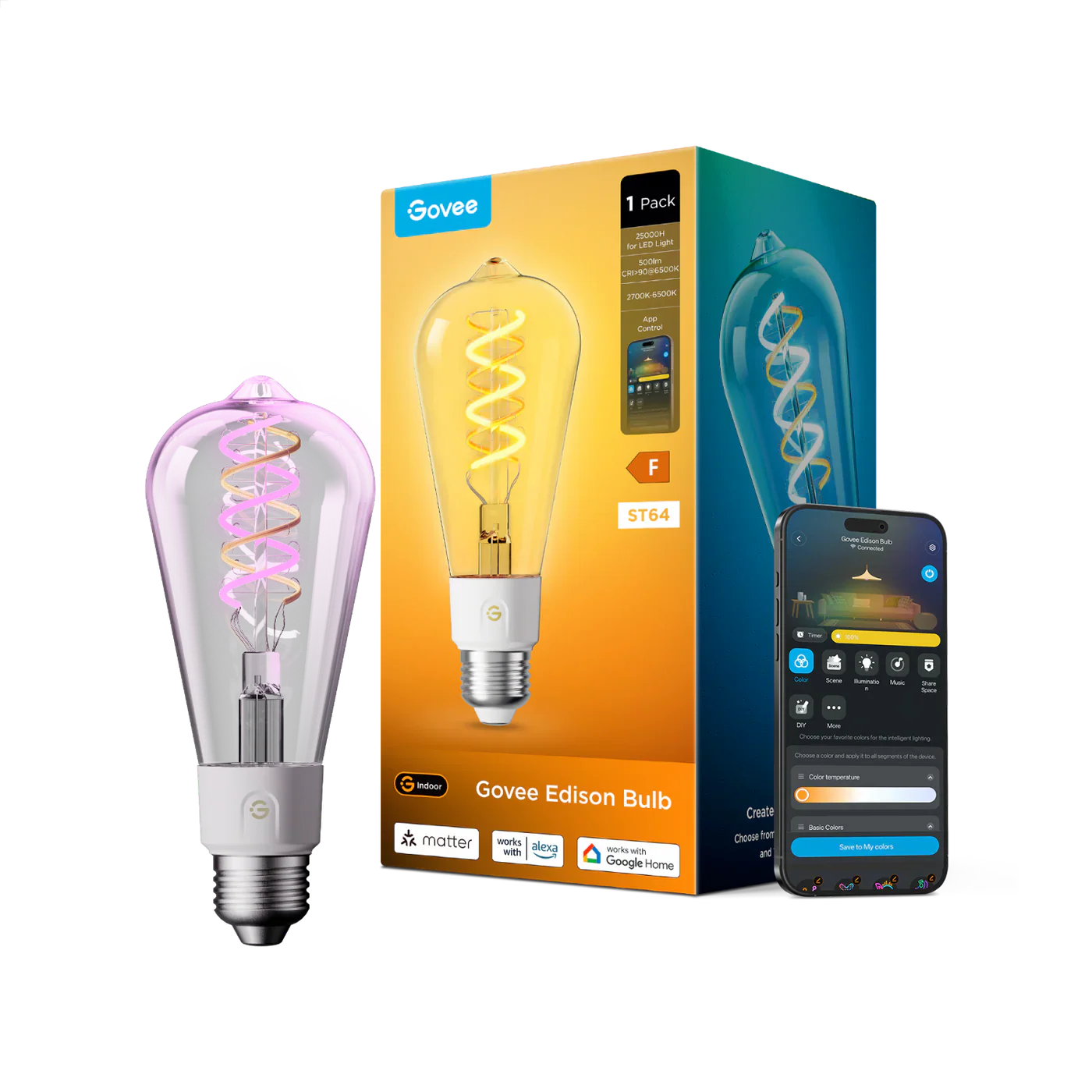 Govee ST19 Smart Edison Bulb E27