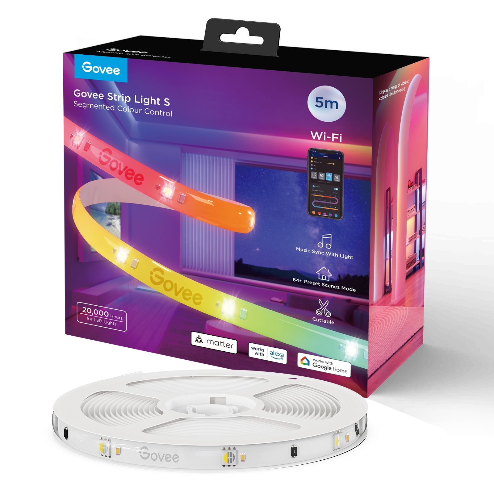 Govee Strip Light S - With Protective Coating (5M)