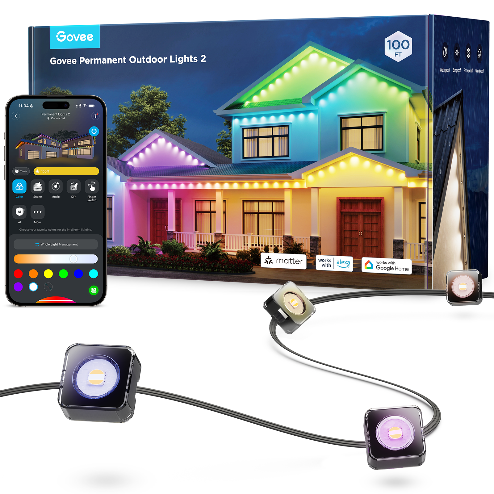 Govee Permanent Outdoor Lights 2 - 30M — product shot