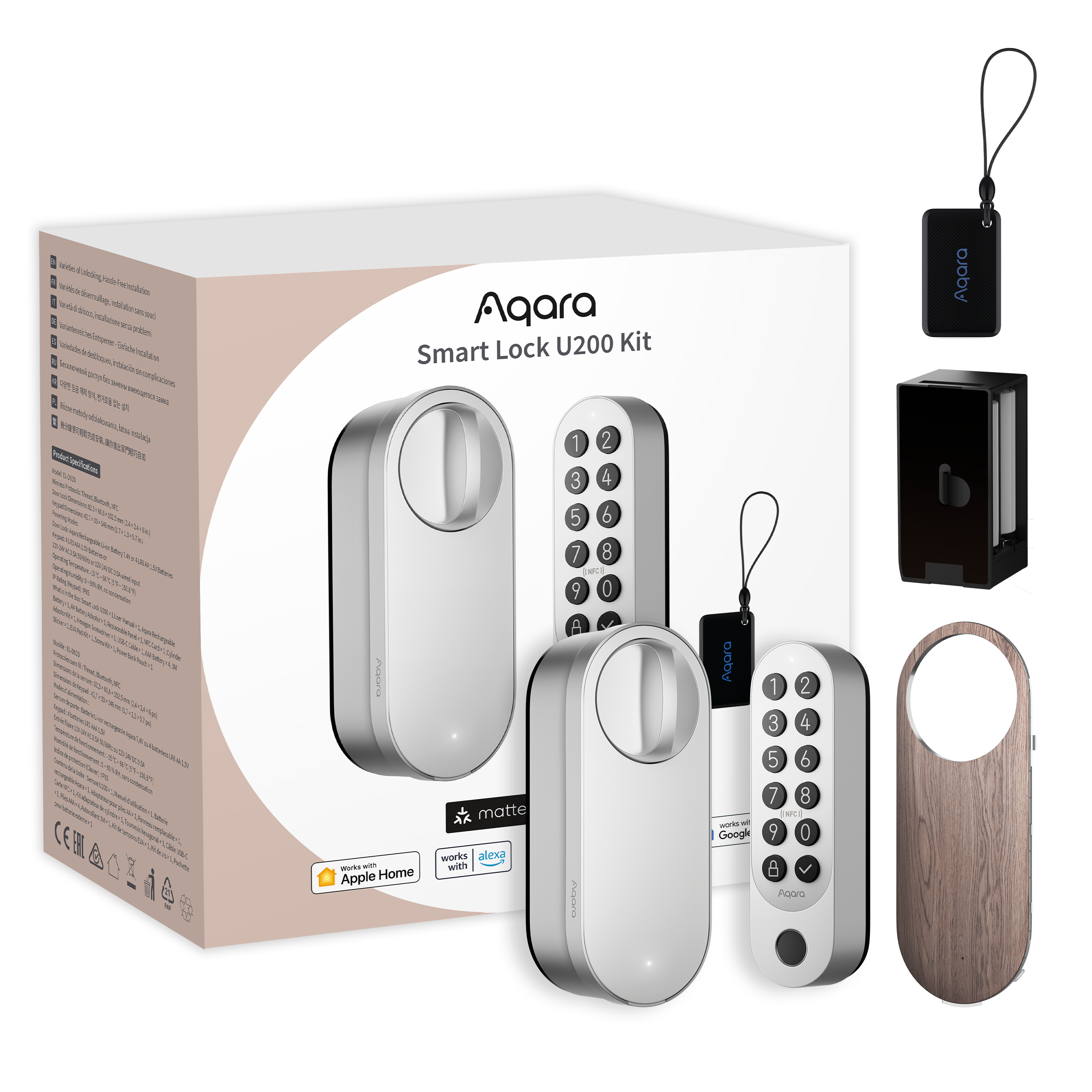 Aqara Smart Lock U200 Kit — Silver