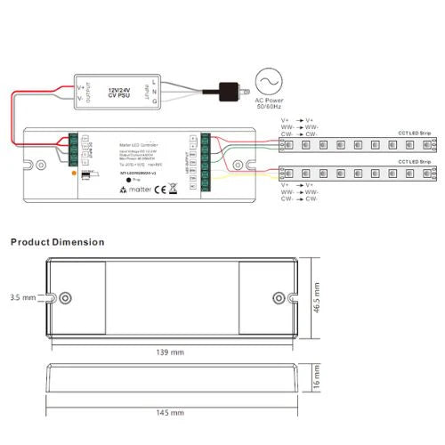Modo Matter LED Strip Controller — product shot