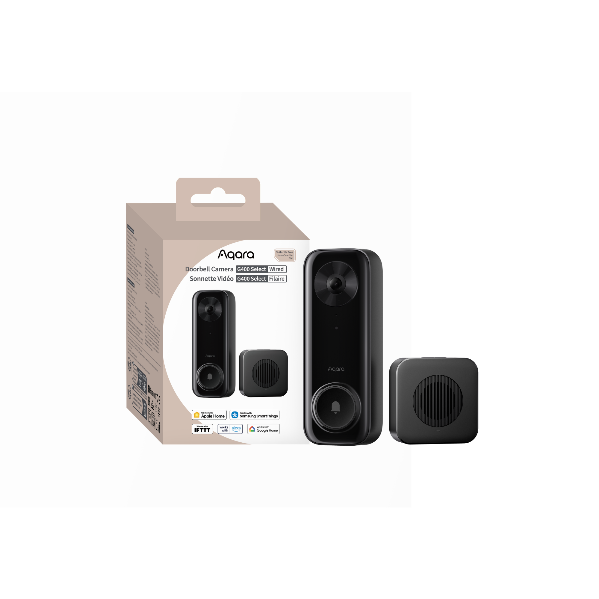 Aqara Doorbell Camera G400 Select (Wired) — product shot