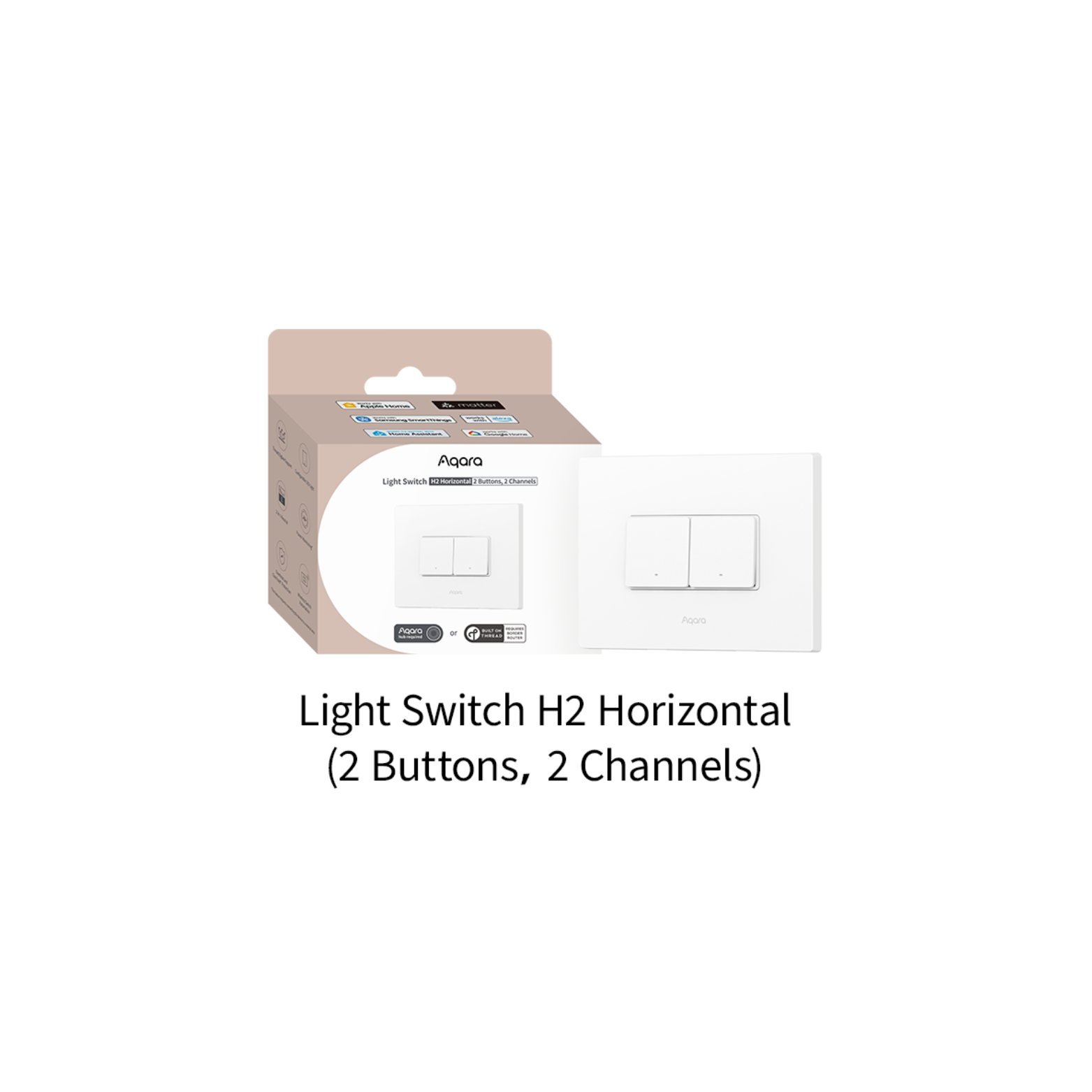 Aqara Light Switch H2 Horizontal — product view
