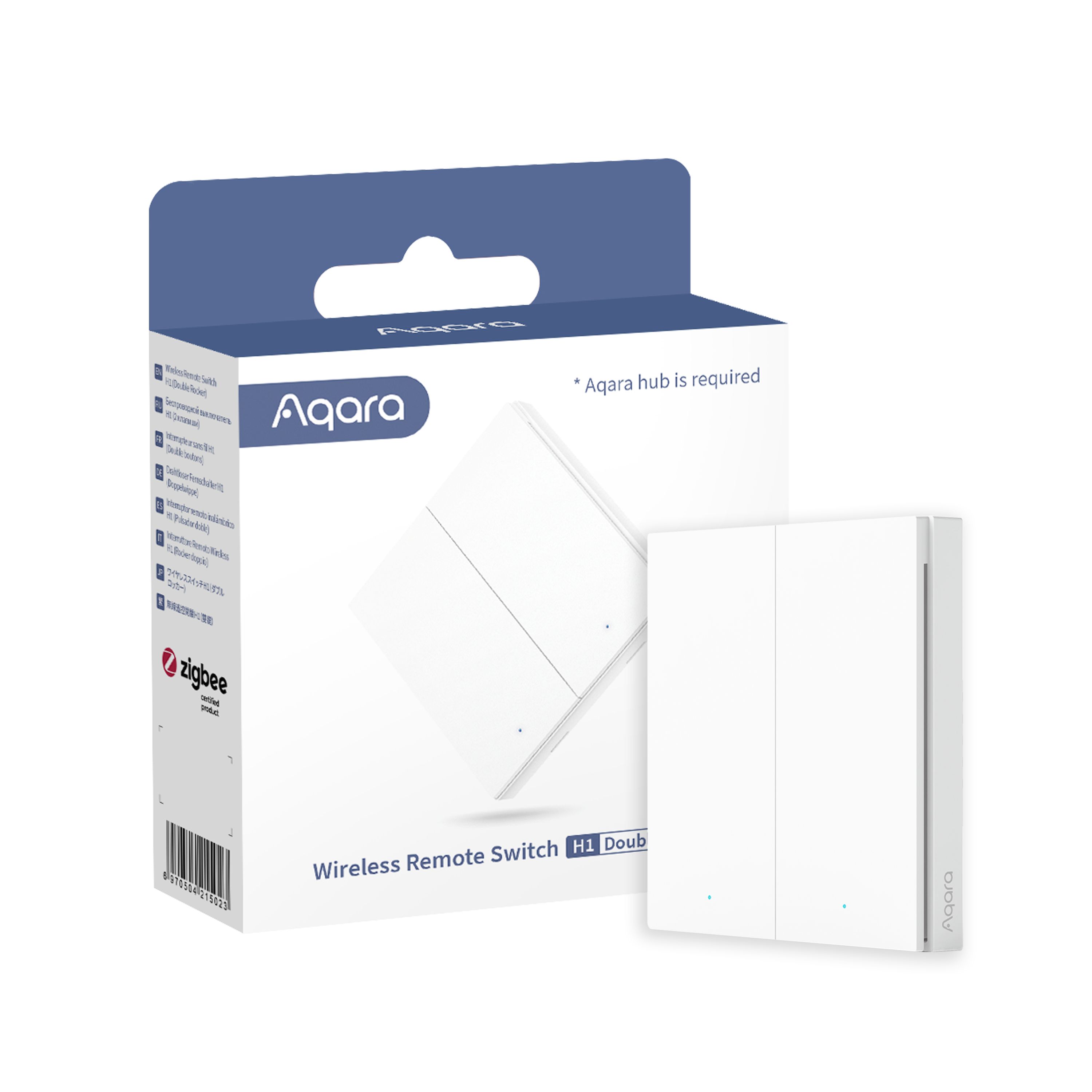 Aqara Wireless Remote Switch H1 (Double Rocker) — Double Rocker